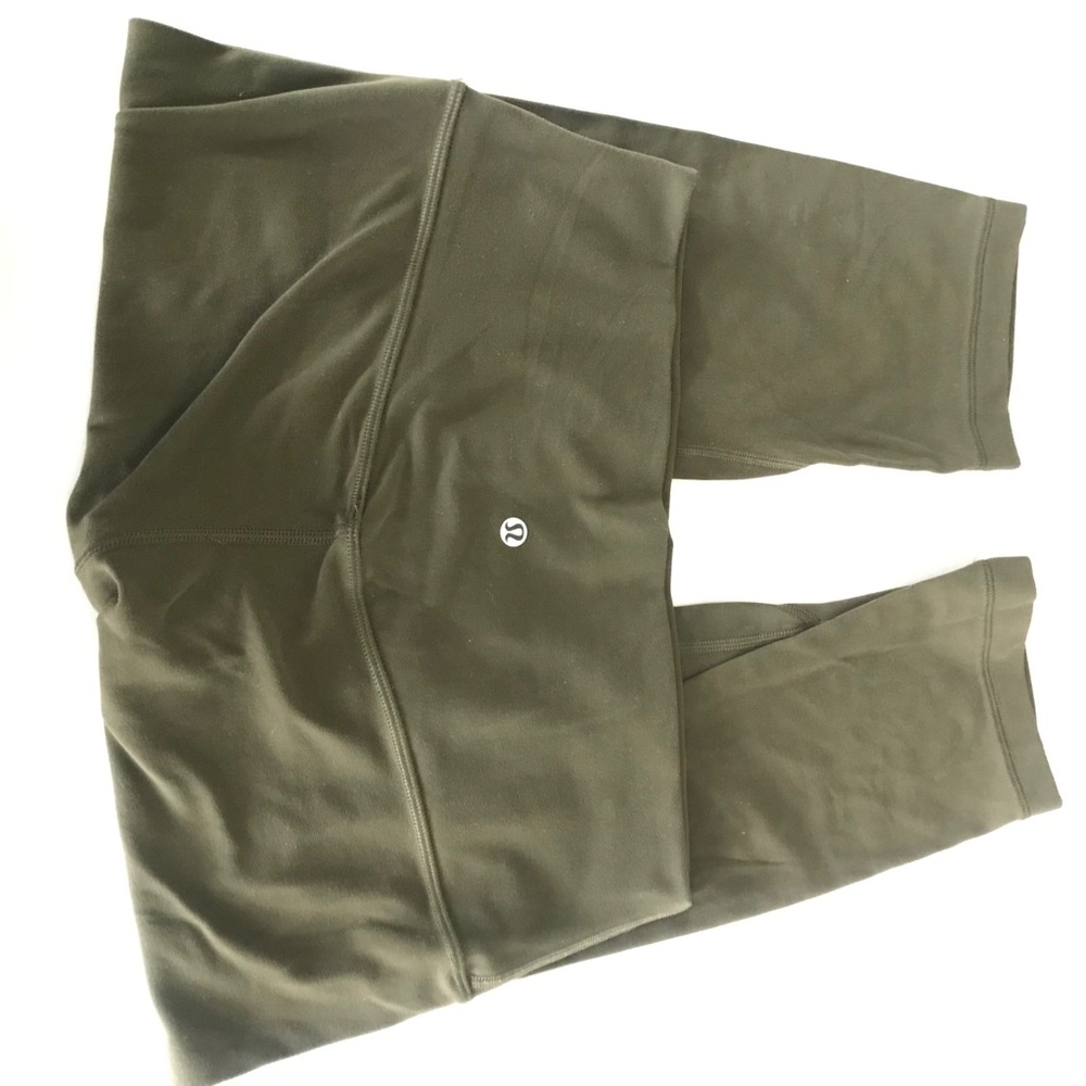 Lululemon Align crop 18” - Olive Green - Size 10